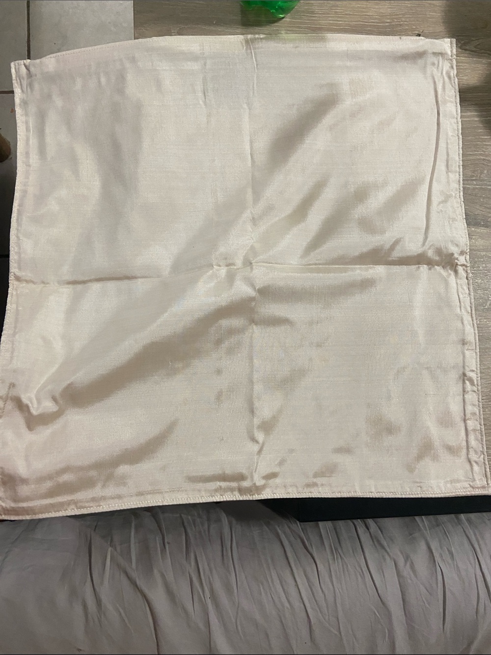 Vintage Thai Pan 100% Silk Cream Pillow Case